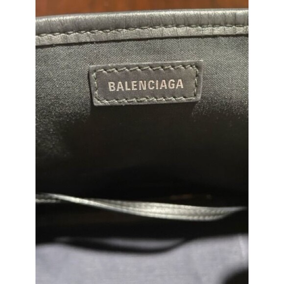Balenciaga Canvas Navy Cabas Tote Bag - Picture 5 of 11